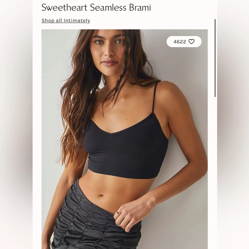 NWOT Free People Sweetheart Seamless brami